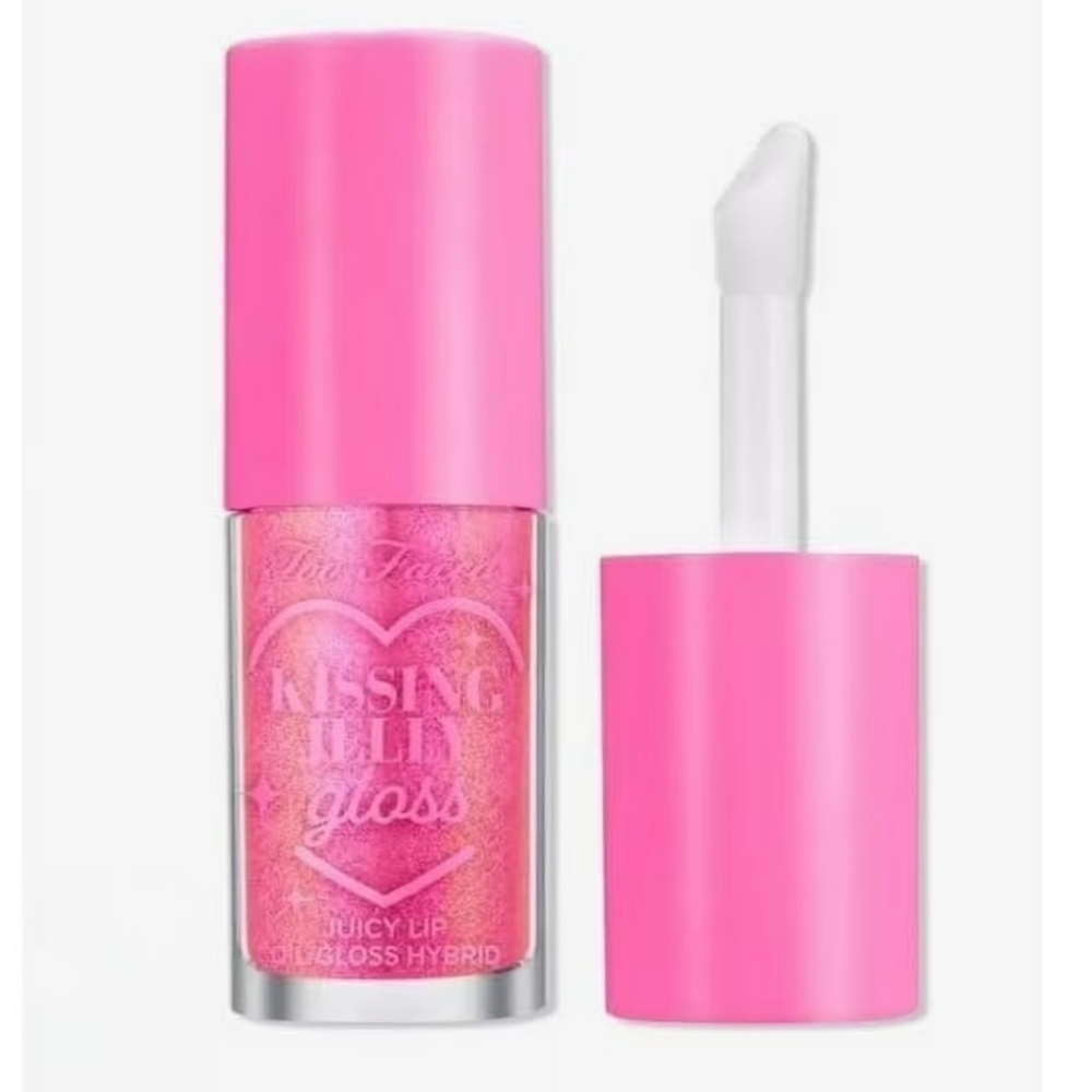 Too Faced Kissing Jelly Gloss Bubblegum Juicy Lip Oil Gloss Hybrid